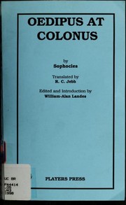 Oedipus at Colonus cover