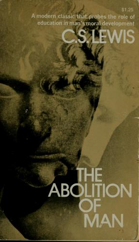 The Abolition of Man cover