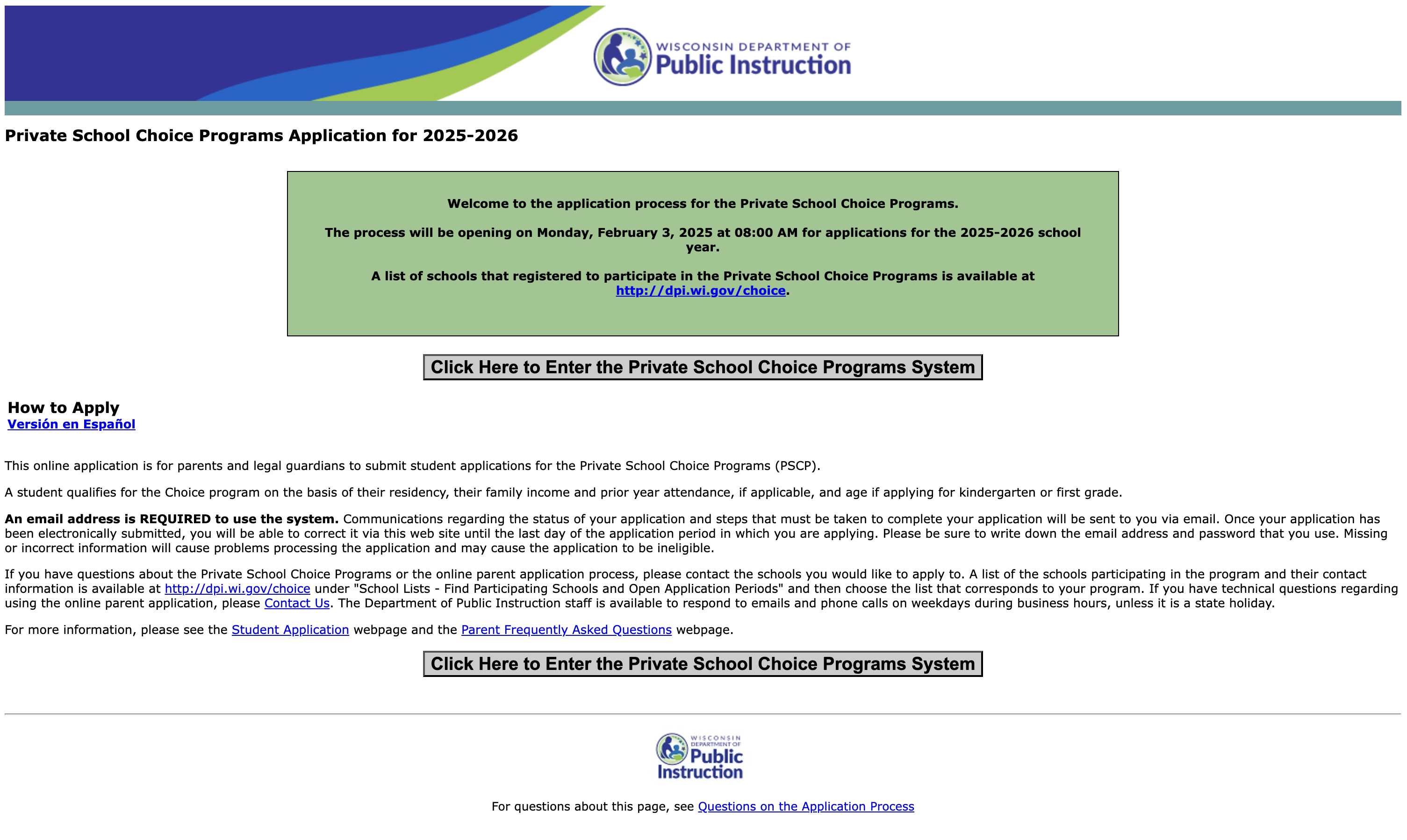 DPI Enrollment Screenshot