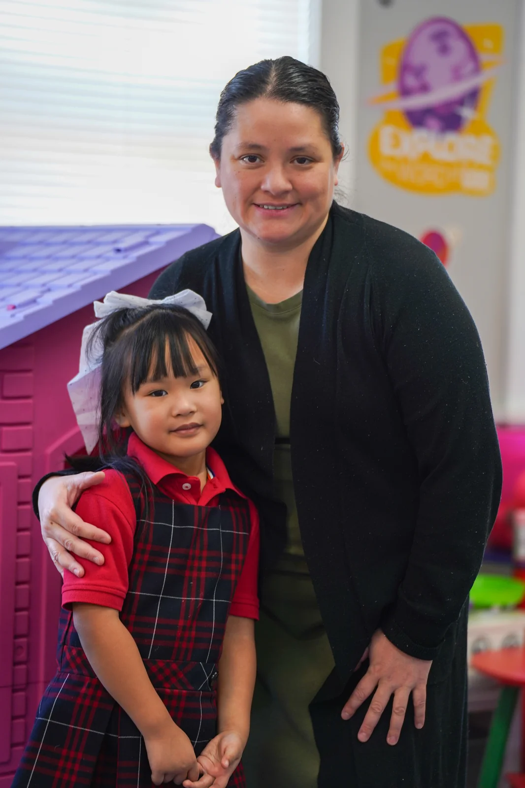 A teacher partnering with a parent and student